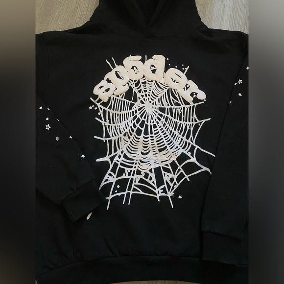 Sp5der OG web hoodie black. Size XL brand new DS only opened for pictures